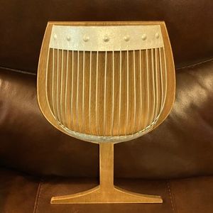 Wooden and Metal Wall Cork Holder